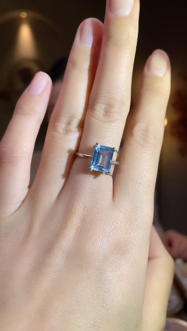 银S925镶嵌托帕石手饰手饰