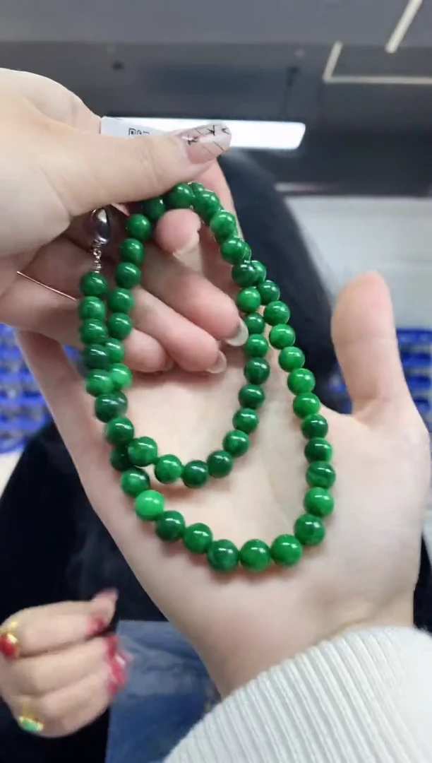 【闪购商品】翡翠项链未镶嵌多样性发其一颜色微差