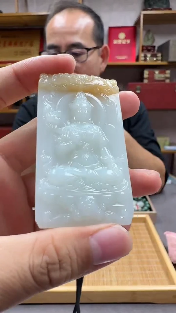 未镶嵌和田玉挂件1且末糖白