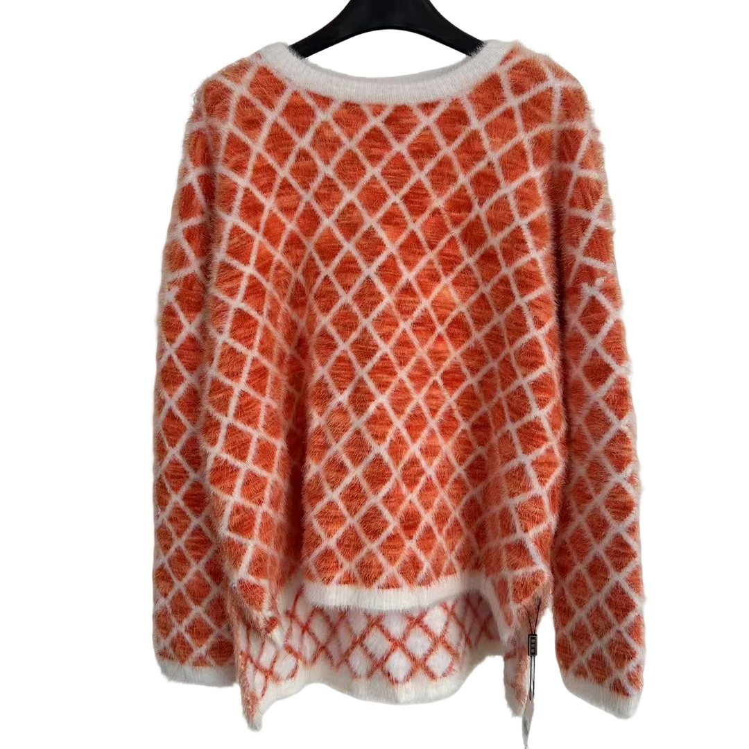 322高级感超好看套头毛衣女冬季加厚新款软糯百搭针织打底衫