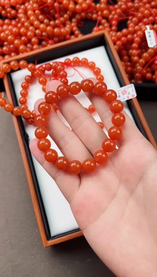 【闪购商品】南红玛瑙手串未镶嵌保山滴水洞亮光手串10+