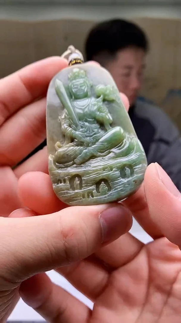 【闪购商品】定制翡翠未镶嵌4917bb-毛货挂件28