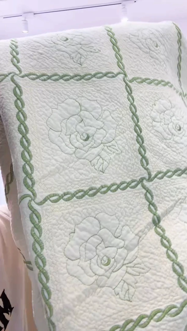 棉200*230纯棉床盖68号折印微瑕