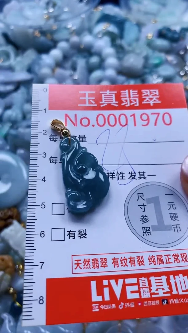 翡翠未镶嵌吊坠(不含链)1970