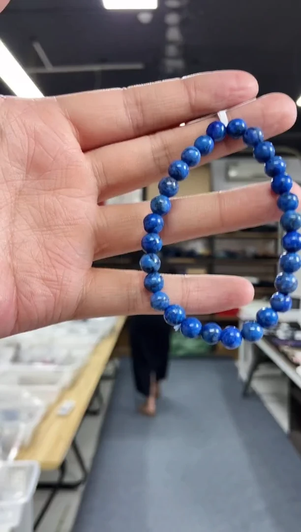 【闪购商品】青金石手串未镶嵌多样性发其一颜色微差