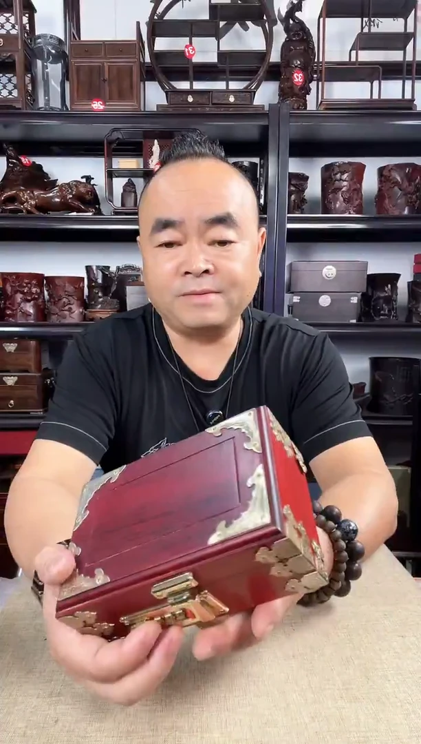 木长方盒老李红木工艺品