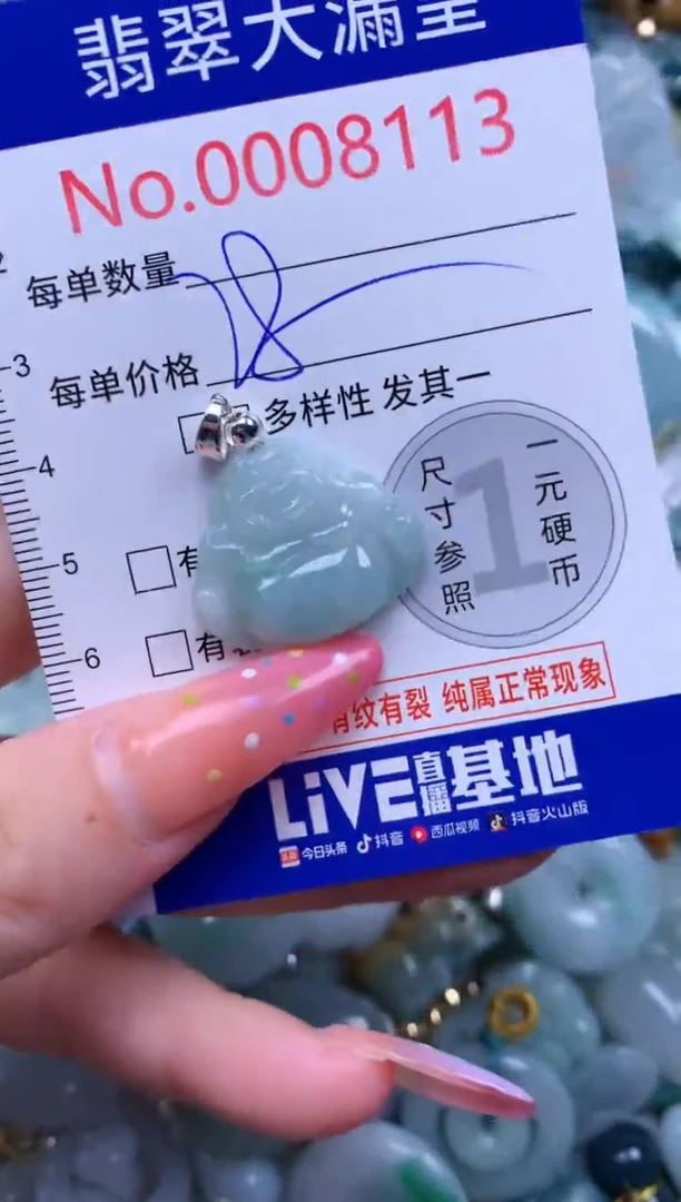 翡翠未镶嵌吊坠(不含链)8113