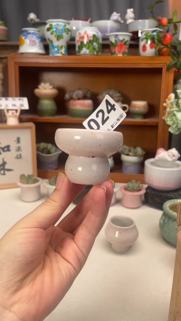 瓷片往**烟024知木小芳花盆