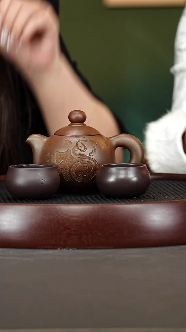 茶壶紫砂65ZCP芙蓉珠 黑墩头柴烧260cc