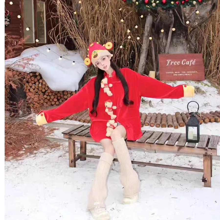 小众设计师新年战袍复古新中式外套财神喜庆