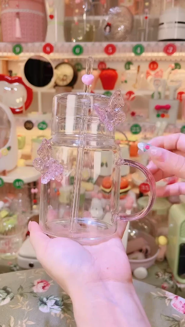 摆件品质好发货快放心拍！手柄吸管杯