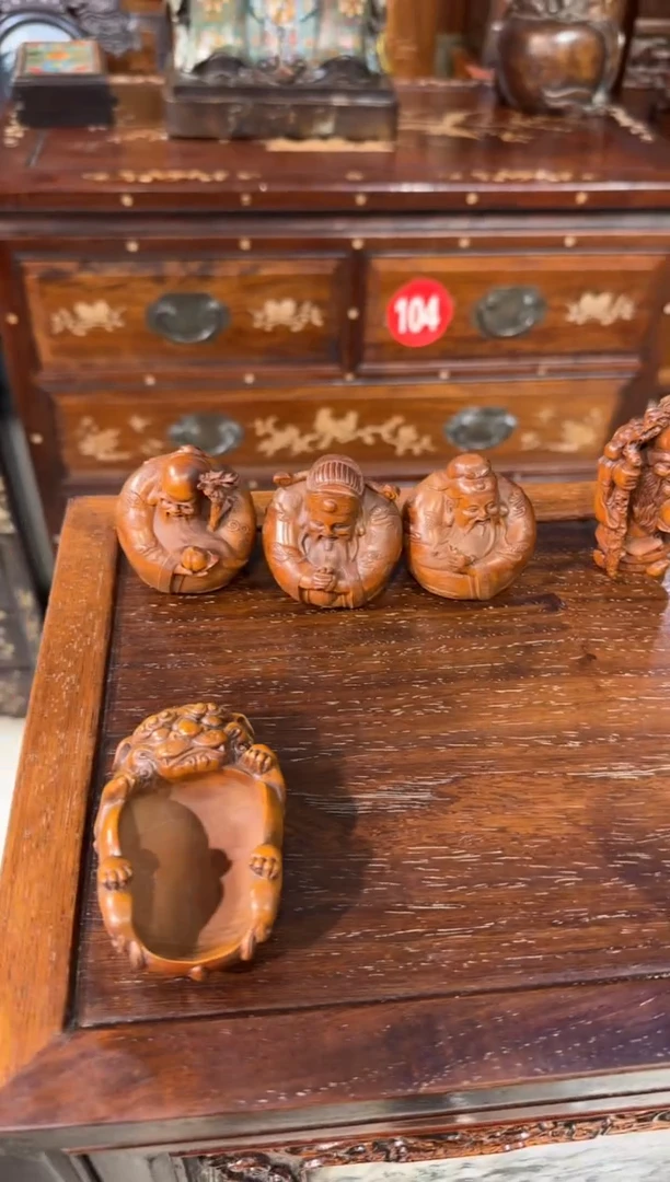 木木头款黄杨福禄寿198