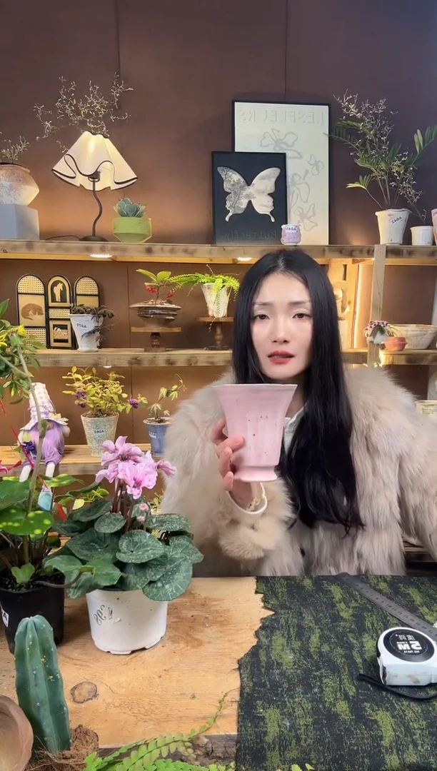 无花朵编号  091景德镇手工手绘花盆