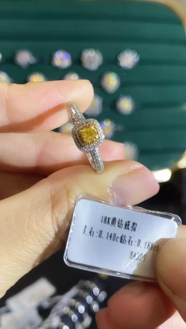 18K金镶嵌戒指钻石16