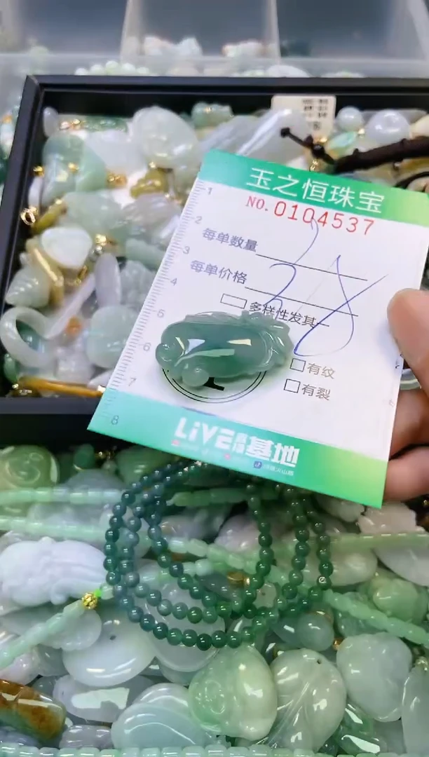 翡翠未镶嵌颈饰闪购0104537