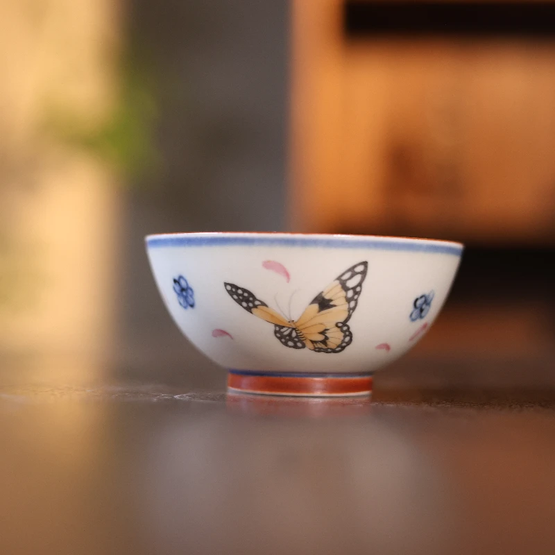 当代 【直播专属】斗彩彩蝶普洱杯90CC（新墨冉0377）