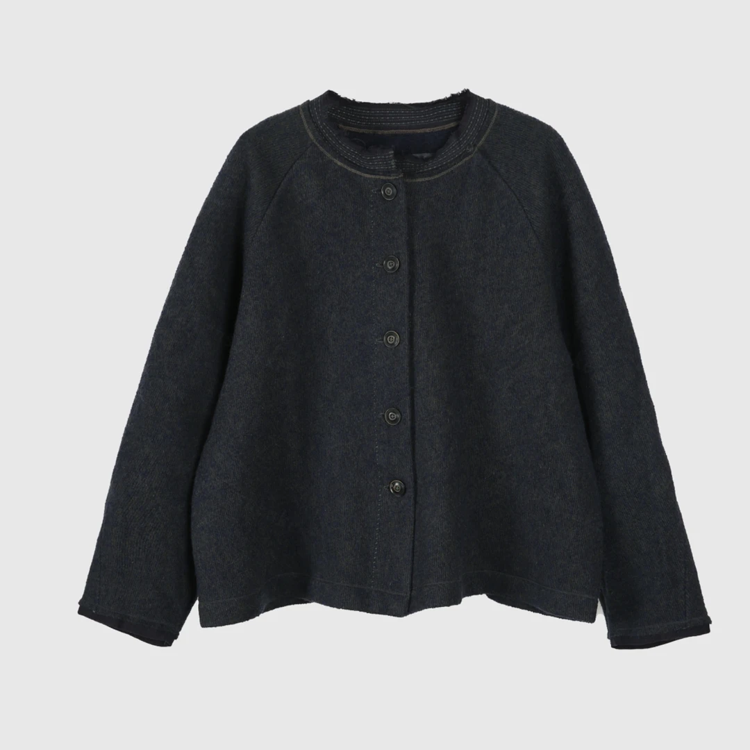 万物身客 垒·S1074 立体感羊毛外套 胸围130 后中长61