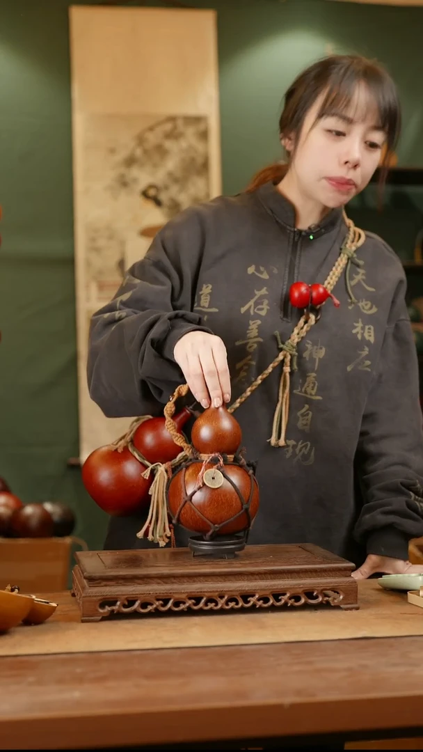 86号精品天然大漆酒葫芦一物一拍~