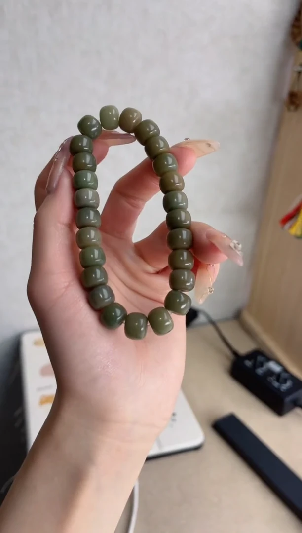 【闪购商品】菩提根/象牙果手串c89玉化桶珠8*10mm