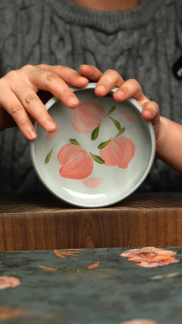 杯釉下彩手工手绘同款陶器