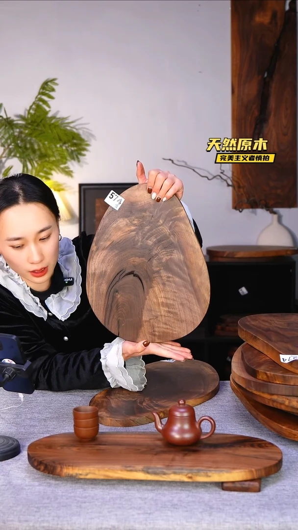 木北美黑胡桃原木.干裂疤结不属于商品质量问题完美主义者慎拍