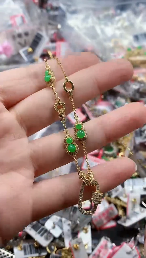 银S925镶嵌戒指翡翠天然A货缅甸翡翠