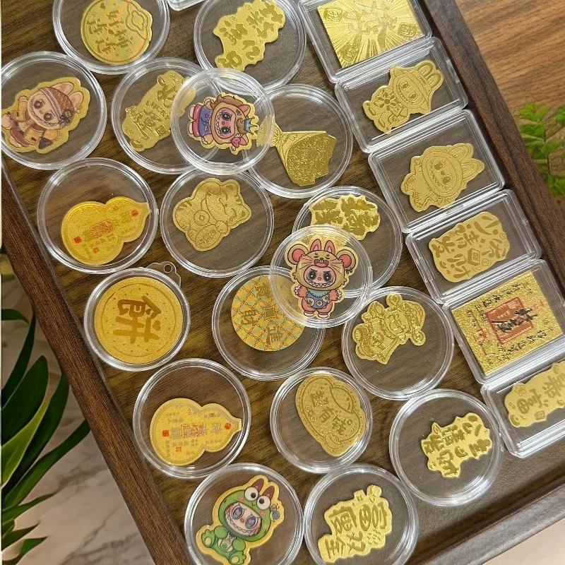 拍二送一创意寓意浮雕工艺有钢印手机贴纸