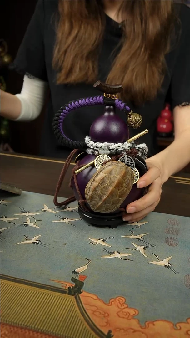 031号600ml左右非遗大漆酒葫芦