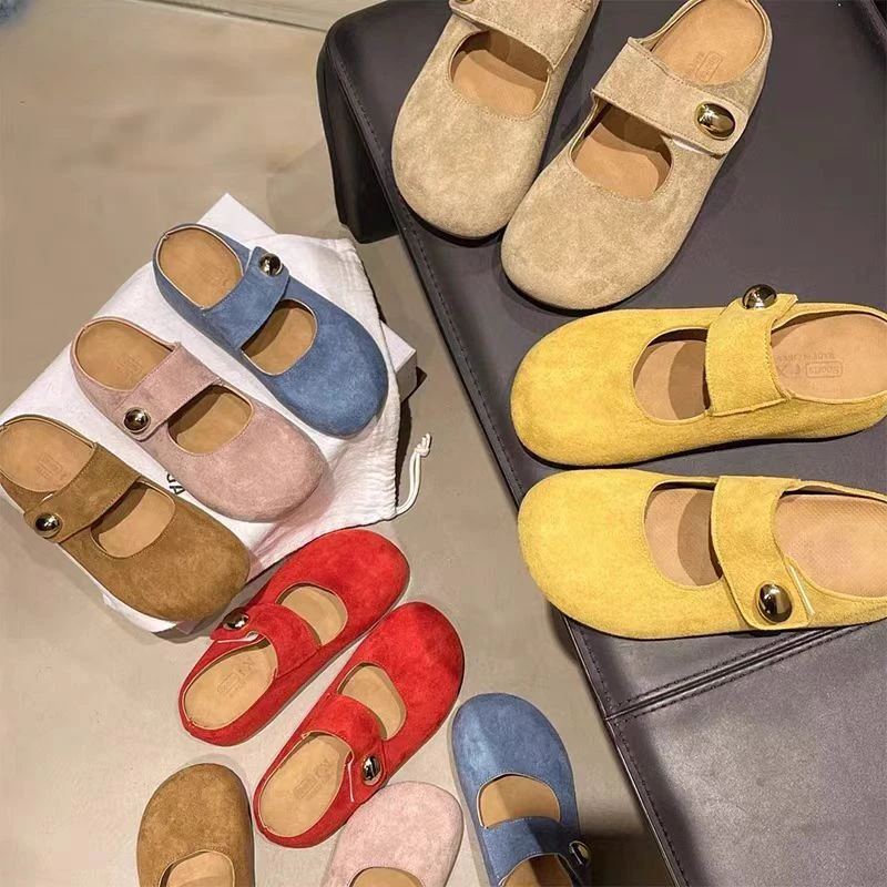 【现货+运费险】厚底内增高百搭外穿女勃肯半包拖韩版潮 1005