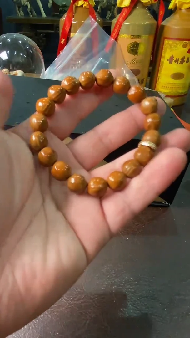 橄榄核手串/手链12-小籽素串一条