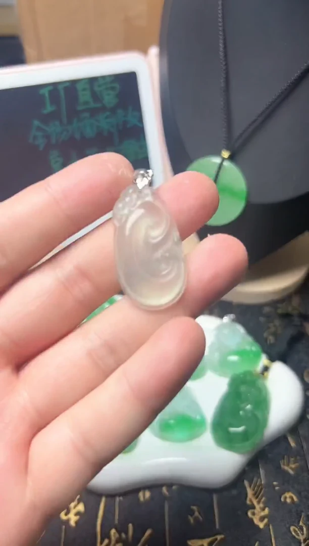 颈饰未镶嵌翡翠所见即所得，一图一物