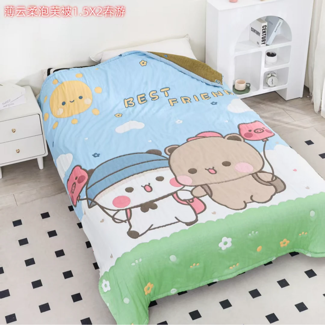 【小布熊】150/200加厚可爱卡通可机洗云朵泡芙被