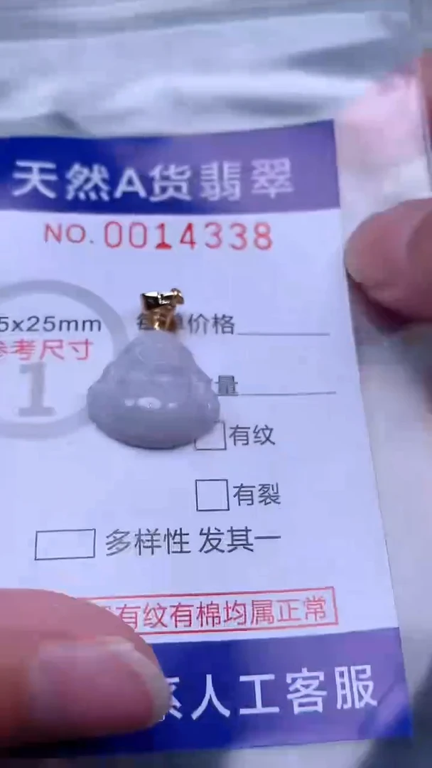 翡翠未镶嵌吊坠(不含链)1