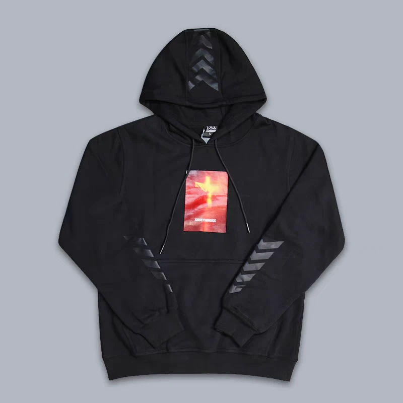 男士秋冬加绒保暖连帽潮流宇航员情侣休闲高街印花时尚ins卫衣