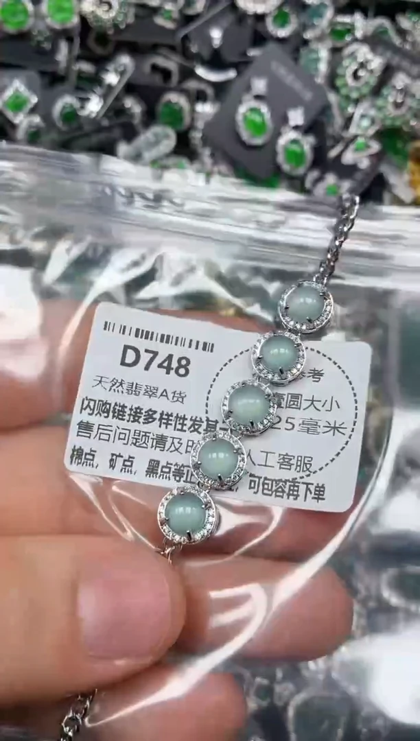 颈饰未镶嵌翡翠D748手链