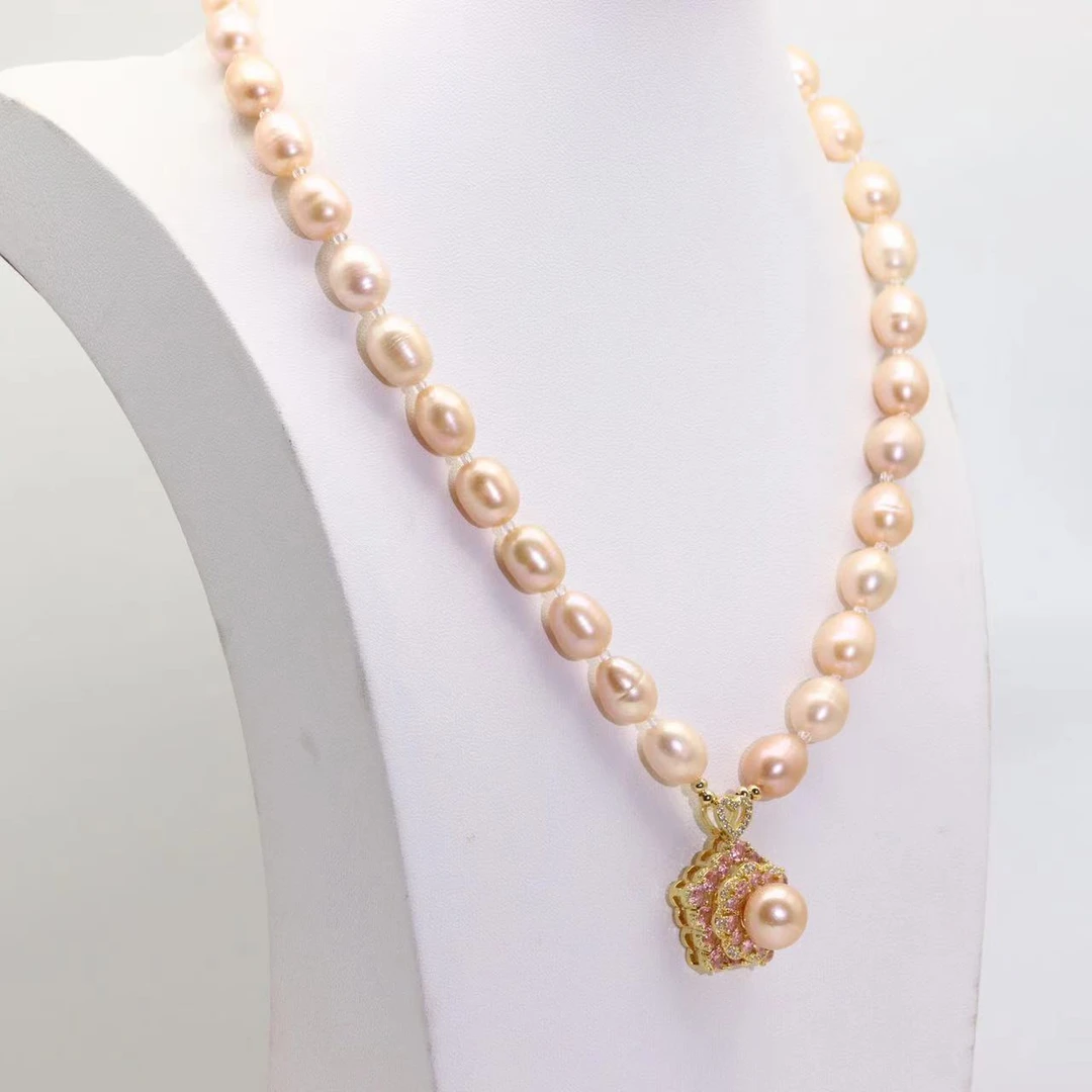 时来运转金桔珍珠项链