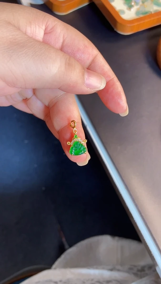 吊坠(不含链)银S925镶嵌翡翠1