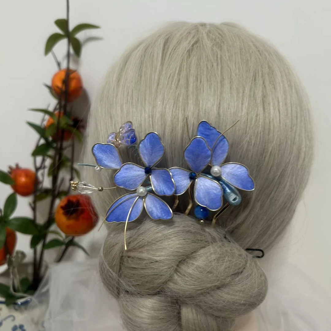 小青梅绒花发簪~