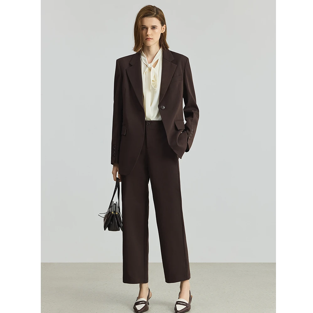 【流光风】【套装】菁英西装LILY2025秋新款老钱风通勤套装2906&5901