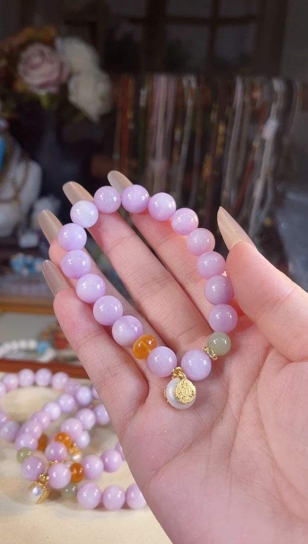 【闪购商品】锂辉石手串未镶嵌多样性发货其一