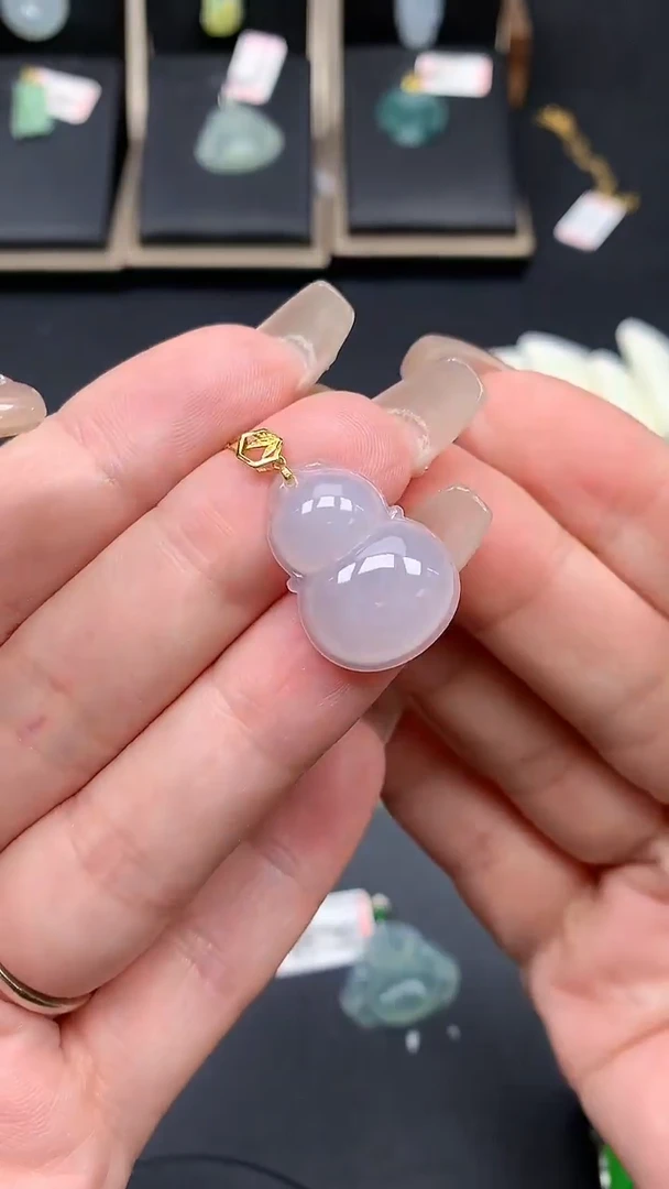 【闪购商品】翡翠吊坠(不含链)18K金镶嵌MS151207