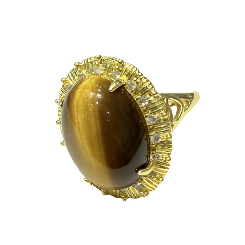 --高定珠宝虎眼石戒指设计款XJ48多样性发其一