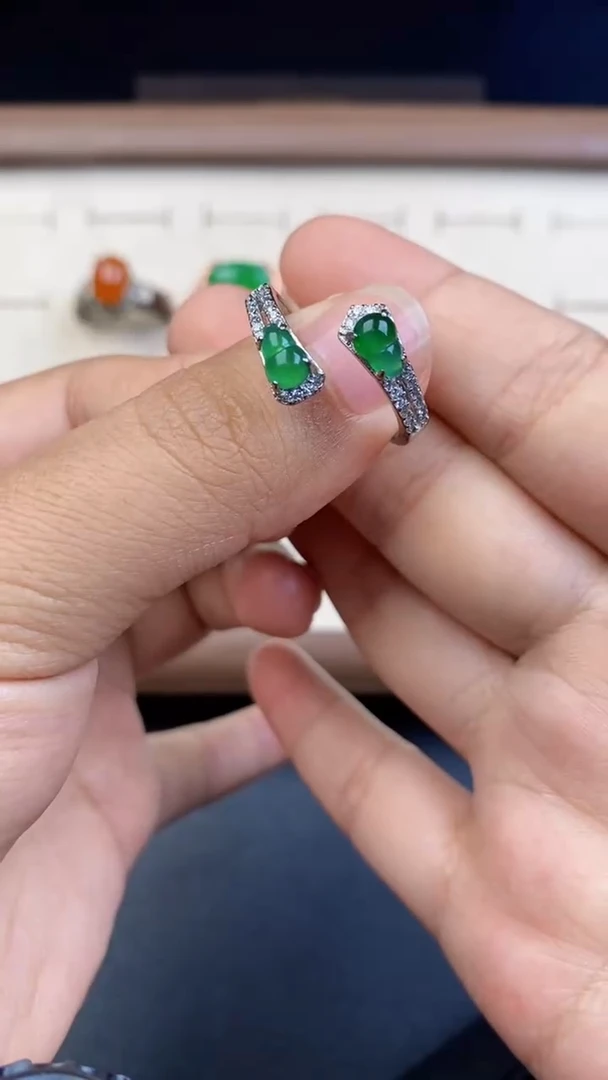 翡翠戒指未镶嵌6346346436346