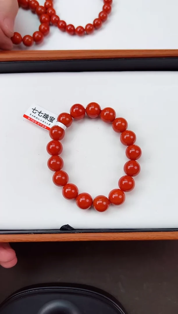 【闪购商品】南红玛瑙手串未镶嵌保山阿东寨单圈高品手串 卡12+