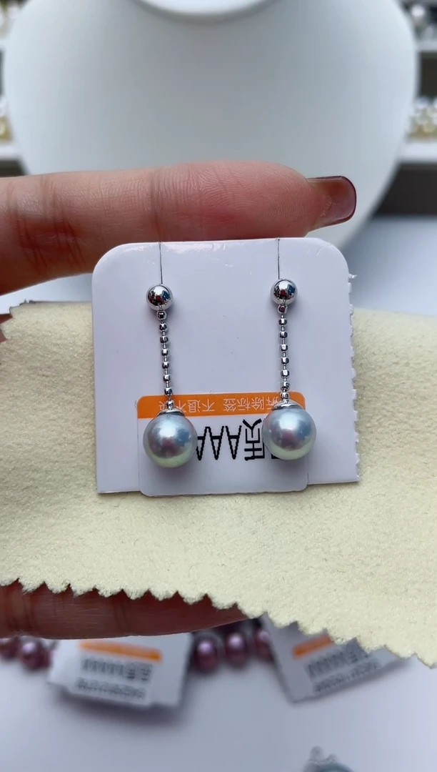 【闪购商品】海水珍珠耳饰银S925镶嵌W87