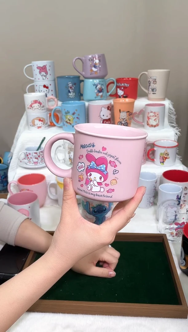 【闪购商品】陶瓷无盖款卡通陶瓷马克杯