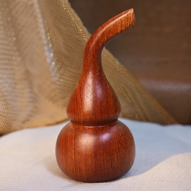 花梨木线香炉 实木葫芦形中式古典小香盒香道香具香插卧香炉香板