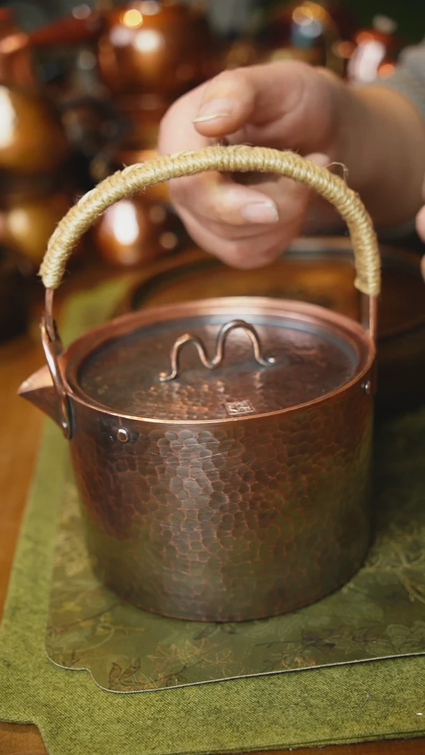 【闪购商品】紫铜大号一桶江山烧水壶