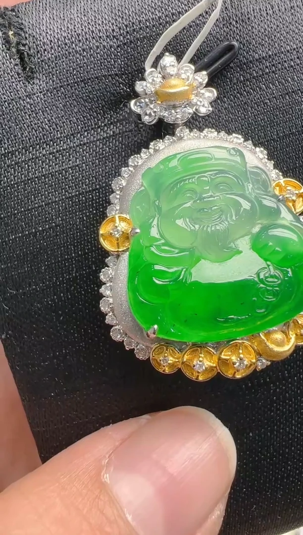 【闪购商品】翡翠吊坠(不含链)18K金镶嵌多样性团购发一件