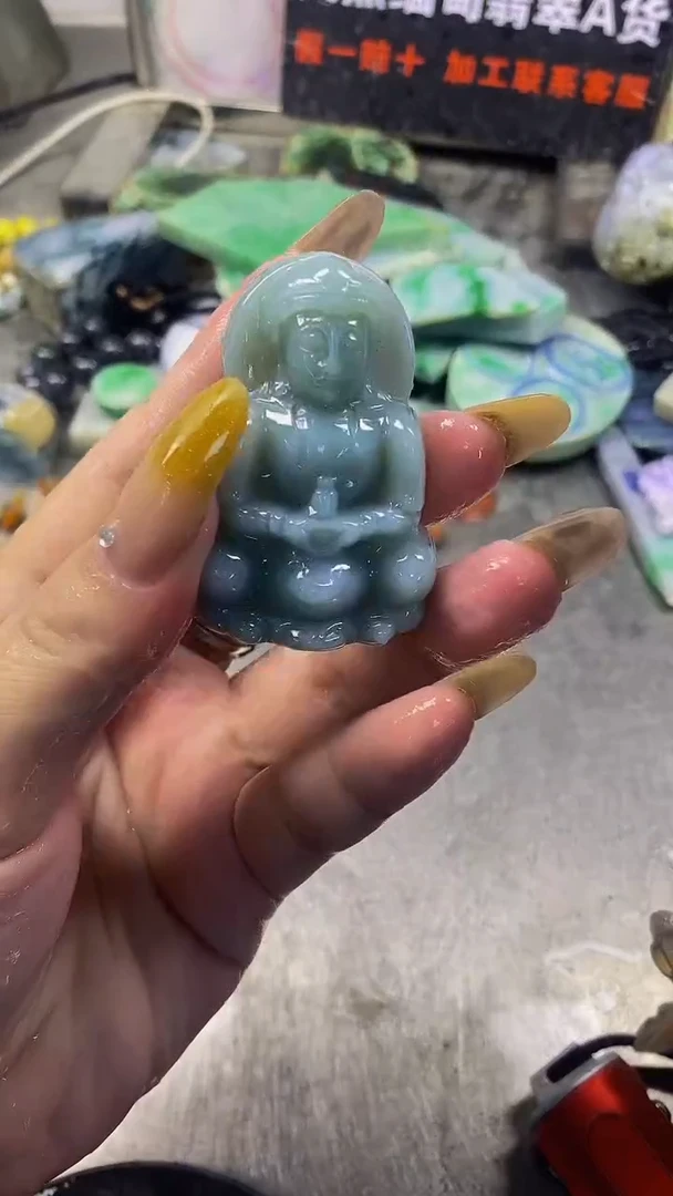 未镶嵌挂件翡翠天然缅甸翡翠A货593